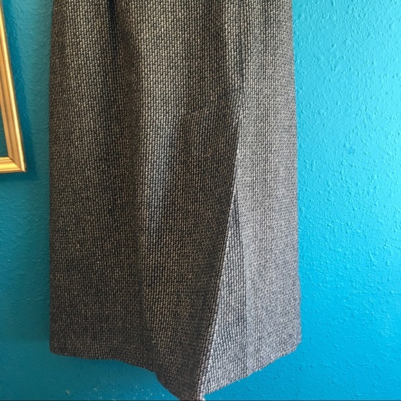 Vintage 70s 80s Sears wool blend black white skirt - Picture 2 of 6